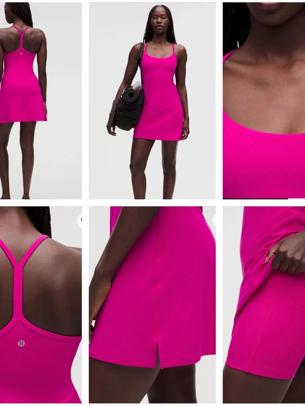 lululemon athletica Hot Pink Active Tank Dress